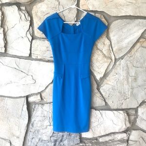 NEW Beautiful blue cap sleeve knee length dress